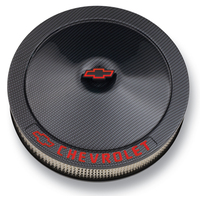 ACDelco Air Filter Assembly 14 in. Diameter Round Steel Carbon Fiber Look 3 in. Filter Height Bowtie Nut Each