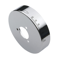 ACDelco Harmonic Balancer Cover Aluminium Chrome 6 3/4 in. Diameter Degree Markings Chevrolet Small Block Each