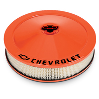 ACDelco Air Filter Assembly 14 in. Diameter Round Steel Orange Powdercoated 3 in. Filter Height Bowtie Nut Each