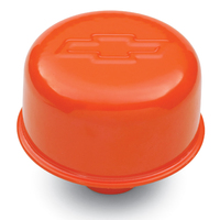 ACDelco Valve Cover Breather Round Push-in Steel Orange Powdercoated Bowtie Emblem 3 in. Diameter Each