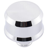 ACDelco Push-In Breather Cap Chevrolet Bowtie Slant-Edge Aluminium Breather Cap No Emblem Chrome