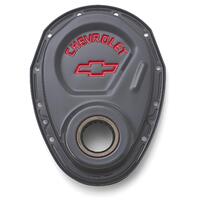 ACDelco Timing Cover 1-Piece Steel Shark Gray Chevrolet and Bowtie Emblems Chevrolet Small Block Each