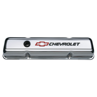ACDelco Valve Covers Steel Chrome Chevrolet Logo Chevrolet Small Block Pair