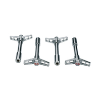ACDelco Valve Cover Wing Nuts Red Bowtie Emblem 1/4-20 Thread Chrome Chevrolet Set of 4