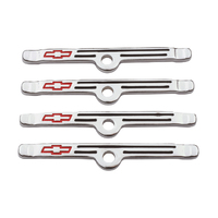 ACDelco Valve Cover Hold-Down Tabs Steel Chrome Plated Bowtie Emblem Chevrolet Small Block V8/ V6 Set of 4