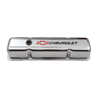 ACDelco Valve Covers Tall Steel Chrome Chevrolet Logo Chevrolet Small Block Pair