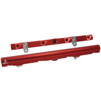 Aeromotive Fuel Rails Billet Aluminium Red Anodized Chev Holden Commodore LS2 6.0L Pair