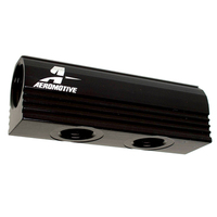 Aeromotive Fuel Distribution Block Billet Aluminium Dual -8 AN O-Ring to -6 AN O-Ring Ports Universal Each