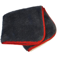 Aero Vortex Microfibre Towels600 GSM Grey With Red Band AERO5749