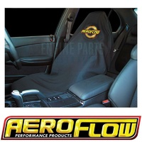 Aeroflow Performance Throw Seat Cover With Yellow Aeroflow (Pair) Logo AF-THROW