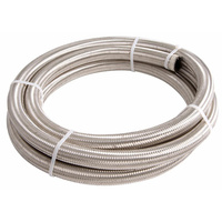 AF100-04-6M - SS BRAIDED HOSE -4AN 6 METRE