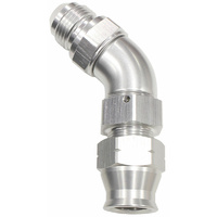 Aeroflow 1/2" Tube 45 Deg Male -8AN Silver Swivel Nut With Olive AF128-08S
