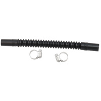 Aeroflow In-Tank Conversion 5/16" to 3/8" Flexible Nylon Fuel Hose - 150mm Length - Corrugated Design, includes two stainless steel clamps