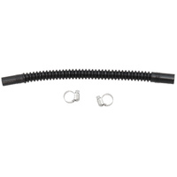 Aeroflow In-Tank Conversion 5/16" to 3/8" Flexible Nylon Fuel Hose - 200mm Length - Corrugated Design, includes two stainless steel clamps