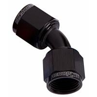 AF132-08BLK - 45 DEG FEMALE FLARE -8AN