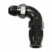 AF137-04BLK - 1/4" TUBE 90 deg male -4AN