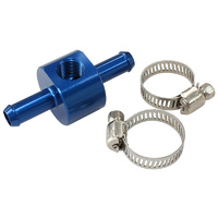 Aeroflow 5/16" Barb With 1/8" Port Adapter blue Straight AF138-05