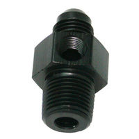 AF139-04-02BLK - MALE 1/8"NPT TO -4AN 1/8" PORT