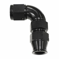 AF139-04BLK - 1/4" TUBE 90 deg female -4AN