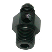 AF139-06-02BLK - MALE 1/8"NPT TO -6AN 1/8" PORT