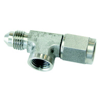Aeroflow Straight Female Male -3AN Stainless With 1/8" NPT Port AF140-03-SS