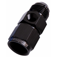 Aeroflow Straight Female Male -3AN Black With 1/8" NPT Port AF140-03BLK