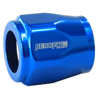 Aeroflow Hex Hose Finisher 12mm ID Blue 1/2" ID Clamp AF150-04
