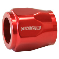 Aeroflow Hex Hose Finisher 12mm ID Red 1/2" ID Clamp AF150-04R