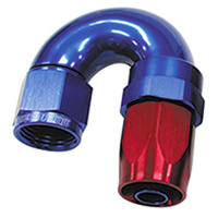 AF159-06 - 180 DEG HOSE END -06AN BLUE