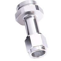 Aeroflow -8AN Female To Holley 4150 Silver Swivel Nut (Pair) AF160-08-1S
