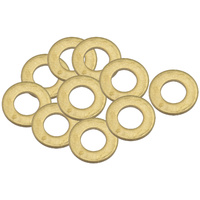Aeroflow Metric Brass Crush Washers M6 6mm ID 12mm OD 10 Pack AF181-06