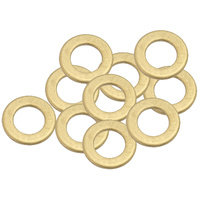 Aeroflow Metric Brass Crush Washers M8 8mm ID 14mm OD 10 Pack AF181-08