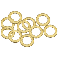 AF181-10 - BRASS CRUSH WASHER METRIC M10