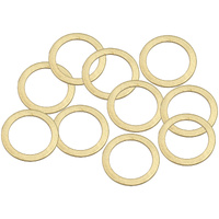 Aeroflow Metric Brass Crush Washers M20 20mm ID 27mm OD 10 Pack AF181-20