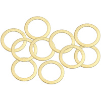 Aeroflow Metric Brass Crush Washers M24 24mm ID 32mm OD 10 Pack AF181-24