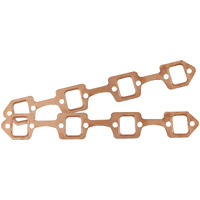 Aeroflow Small Block Ford Windsor Rectangle Port Copper Exhaust Gaskets Pair 1.2