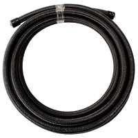 AF200-08-15MBLK - SS TEFLON BRAIDED HOSE -8AN