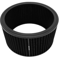 Aeroflow Replacement Round Air Filter Element - 11" x 6", washable black cotton filter element