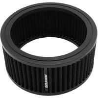Aeroflow Replacement Round Air Filter Element - 7" x 3", washable black cotton filter element