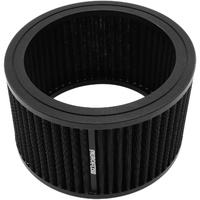 Aeroflow Replacement Round Air Filter Element - 7" x 4", washable black cotton filter element