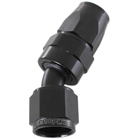 AF207-08DBLK - ALLOY 30 DEG HOSE END -8AN