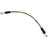 Aeroflow Premade S/S Teflon Brake Lines - 15" Long, Straight 3/8" Banjo to Straight Female -3AN