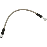 Aeroflow Premade S/S Teflon Brake Lines - 16" Long, Straight 3/8" Banjo to Straight Female -3AN