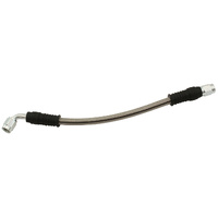 Aeroflow Premade S/S Teflon Brake Lines - 9" Long, 90° Female -3AN to Straight Female -3AN