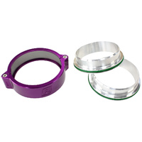 Aeroflow 2-1/2" (63mm) Billet Intercooler Clamp with Stainless Steel Flanges Pur