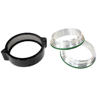 Aeroflow 5" Billet Intercooler Clamp with Stainless Steel Weld Flanges Black