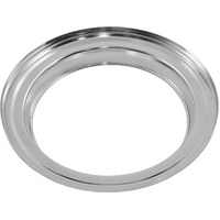 Aeroflow Air Cleaner Base Only - Suit 7" Diameter Air Filter, Chrome Steel, Flat Base Suit 5-1/8" Carburettor Neck