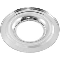 Aeroflow Air Cleaner Base Only - Suit 11" Diameter Air Filter, Chrome Steel, Flat Base Suit 5-1/8" Carburettor Neck