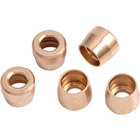AF299-06 - TEFLON BRASS OLIVE INSERT -6AN