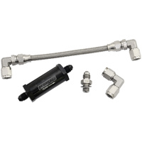 Aeroflow Mitsubishi 4G63 Turbo Oil Feed Line Kit for Evo Turbochargers